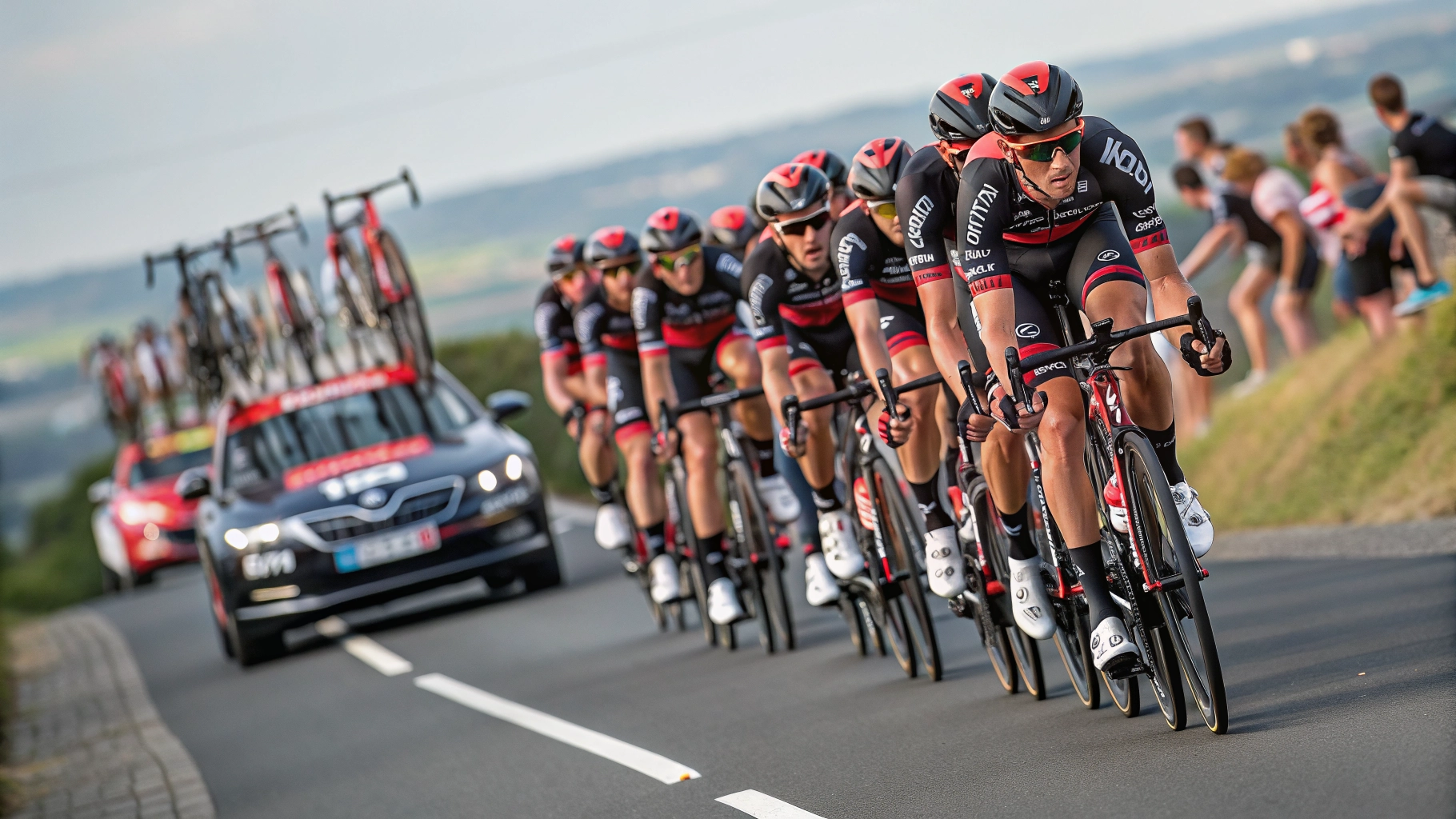 Tudor Pro Cycling Team peloton action and strategy