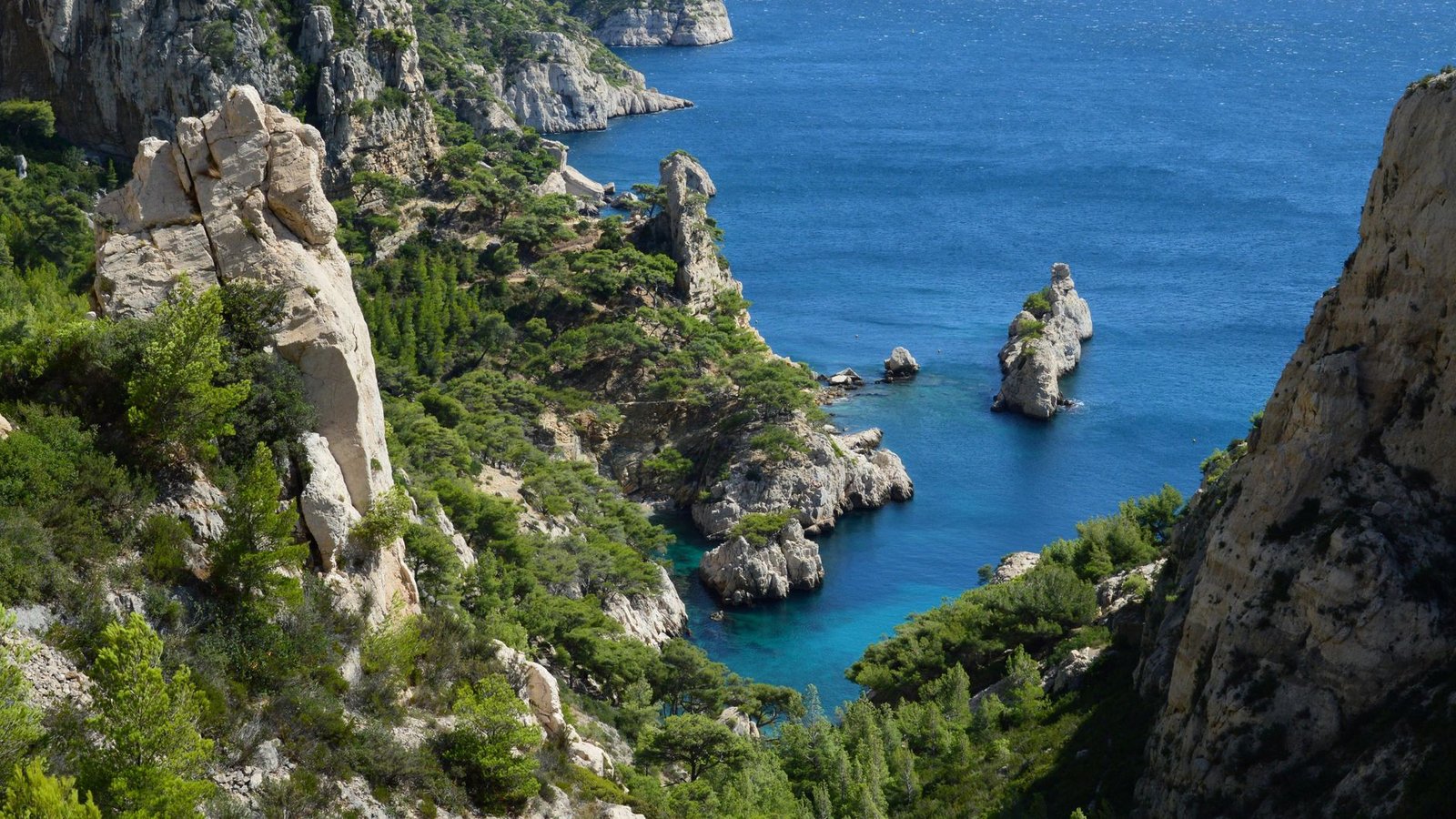 scenic view of calanques in marseille france