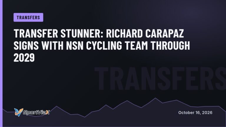 Transfer Stunner: Richard Carapaz Signs With NSN Cycling Team Through 2029