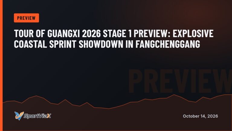 Tour of Guangxi 2026 Stage 1 Preview: Explosive Coastal Sprint Showdown in Fangchenggang