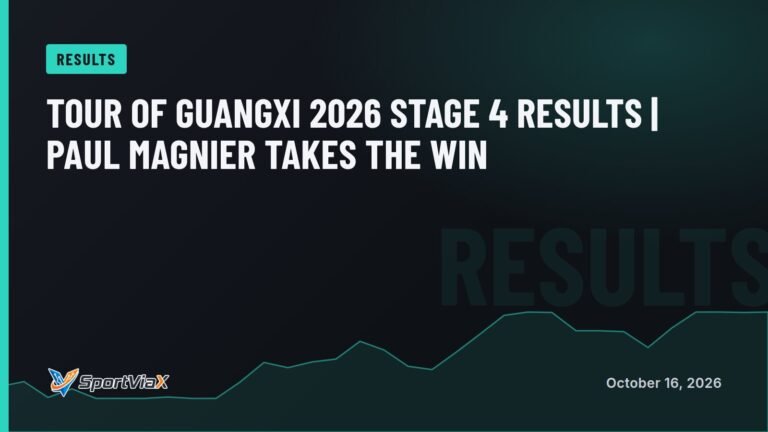 Tour of Guangxi 2026 Stage 4 Results | Paul Magnier Takes the Win