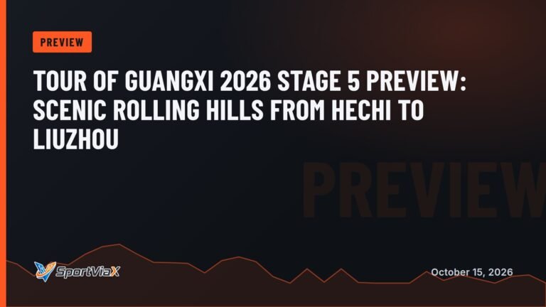 Tour of Guangxi 2026 Stage 5 Preview: Scenic Rolling Hills from Hechi to Liuzhou