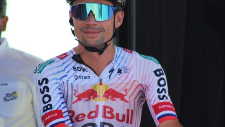 Primož Roglič (Primož Roglič before stage 8 of the 2025 Tour de France)